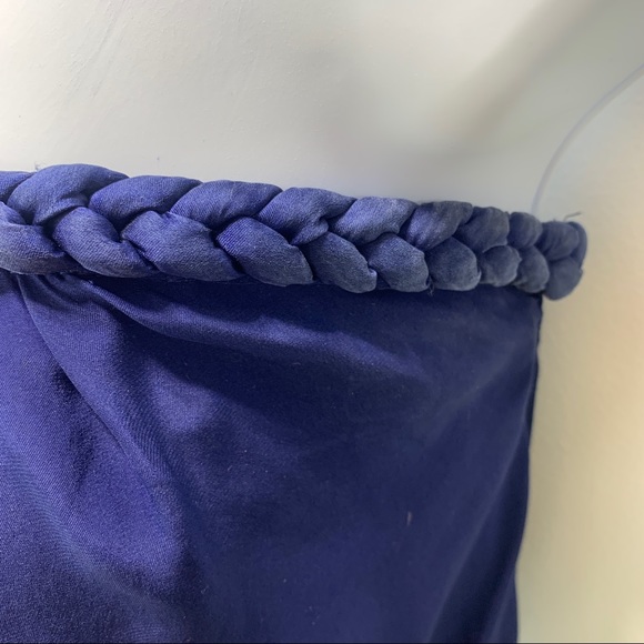 ALICE & TRIXIE Navy Blue Silk Strapless Romper Small - Picture 11 of 12